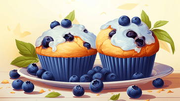 Fresh Blueberry Muffins