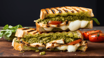 Grilled Chicken and Pesto Panini