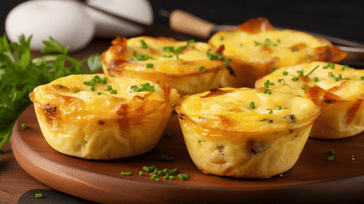 Mini Ham and Cheese Quiches