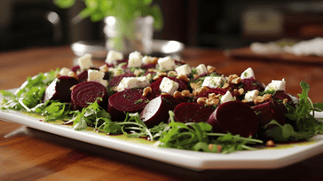 Roasted Beet and Goat Cheese Salad