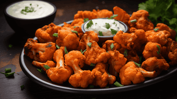 Spicy Buffalo Cauliflower Bites